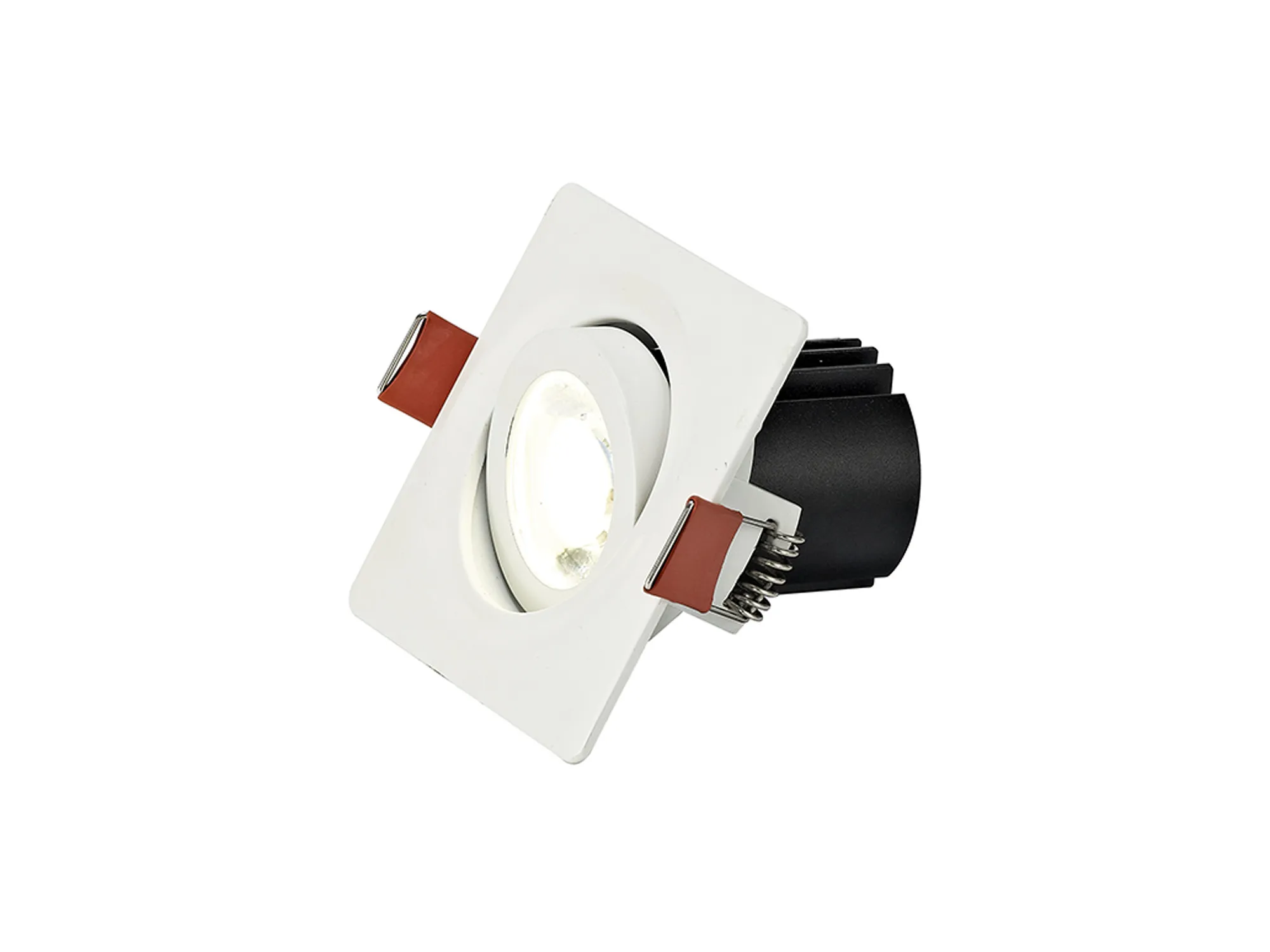 DM202273  Bama S 9 Tridonic Powered 9W 2700K 770lm 24° CRI>90 LED Engine White Adjustable Square Recessed Spotlight, IP20